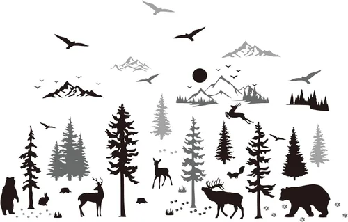 Miniatura 10 de SUPERDANT - Calcomanías de pared de animales de granja, 8 estilos, decoración de pared de animales de granja, pájaros, ovejas, pollos, calcomanías