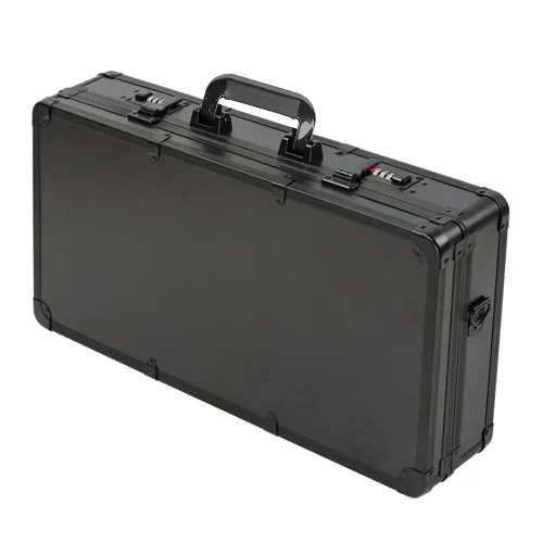 TFCFL Estuche de peluquero profesional, kit de herramientas de peluquería negra, caja de herramientas portátil para estilista de viajes con Negro MM