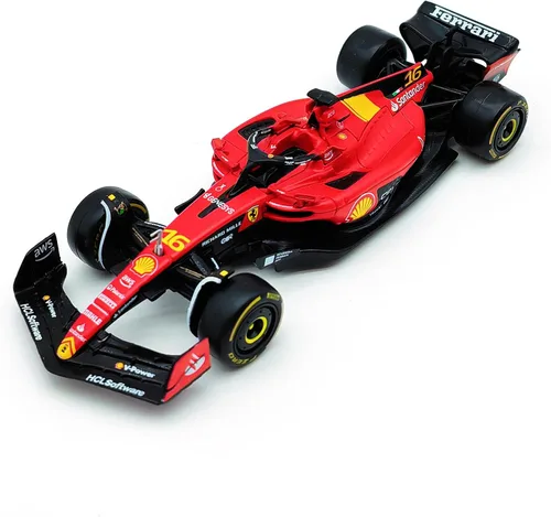 Miniatura 3 de 1/43 F1 2023 SF23 16# Charles Leclerc Scuderia SF23 55# Carlos Sainz aleación coche fundido a presión modelo modelo regalo (1/43 SF23 Monza #16)