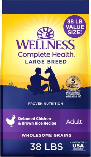 Miniatura 12 de Wellness Complete Health - Alimento seco para perros de raza grande con granos, ingredientes naturales, fabricado en Estados Unidos con carne real