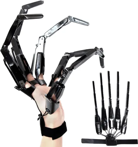 Miniatura 7 de Guantes de Halloween: dedos de calavera articulados garras del diablo para cosplay, manos fantasmas, ajuste para todos los dedos, flexibles