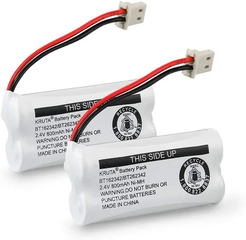 Baterías para teléfono inalámbrico BT162342, BT262342 compatible con BT183342, BT283342, BT166342, BT266342, VTech CS6114, CS6419, CS6719 at&T Paq