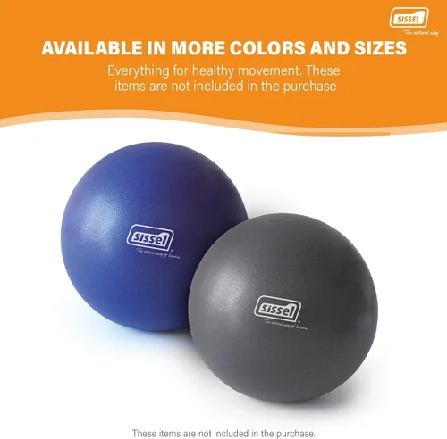 Miniatura 9 de SISSEL Pilates Soft Ball Gray 8.5 in Phthalate- & Latex-Free PVC for Deep Relaxation & Muscle Strengthening 340 lbs Capacity Includes