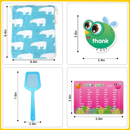 Miniatura 5 de SpringFlower Juego de palabras a la vista, juguete educativo para niños de 3, 4, 5, 6 años, niños y niñas, educación en casa, aprendizaje visual