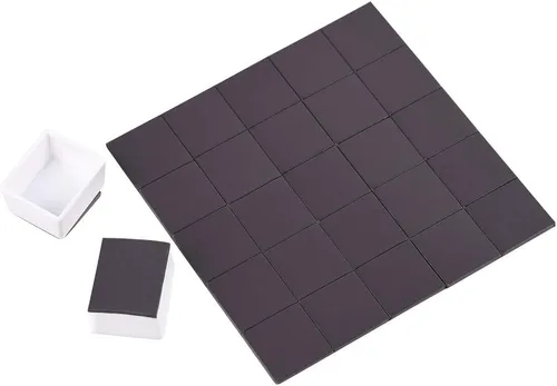 Miniatura 4 de Juego de 100 bandejas de acuarela con rayas magnéticas, de plástico blanco, vacío, para artistas, para bricolaje, acuarela, óleos o acrílicos
