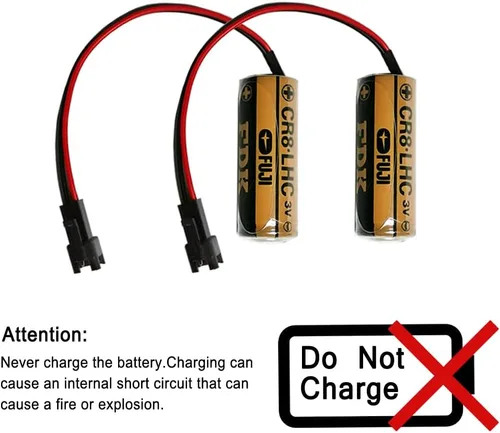 Miniatura 6 de Paquete de 2 baterías CR8-LHC de repuesto de litio de 3 V 2600 mAh para TH559EDV410R (no recargable)