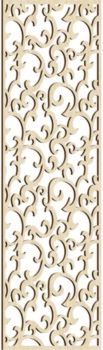 Miniatura 144 de Wheatland Paneles de pared decorativos de madera con calado, 9 3/8 pulgadas de ancho x 24 3/8 pulgadas de alto x 1/4 de alto, nogal