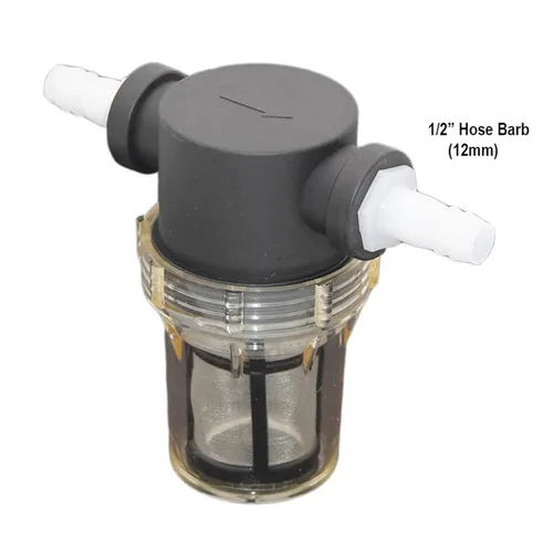 Miniatura 6 de Inline Filter for Home Brewing 150 100 mesh Water & Beer Filtering(C 6mm Hose Barb)