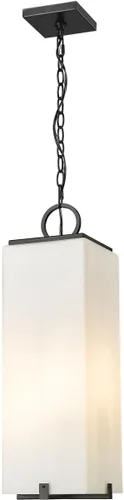 Z-Lite 593CHB-BK Sana - Lámpara de techo para exteriores, 3 luces, 180 vatios totales, color negro