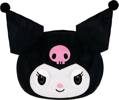 Miniatura 4 de Purse Pets, Sanrio Hello Kitty and Friends, Kuromi - Juguete interactivo para mascotas y bolso cruzado kawaii, más de 30 sonidos y reacciones, Negro