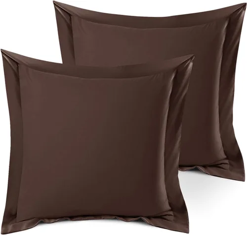 Miniatura 103 de Nestl Juego de 2 fundas tipo sham de almohada suaves - Fundas de almohada de microfibra de doble cepillado - Fundas de almohada de cama premium