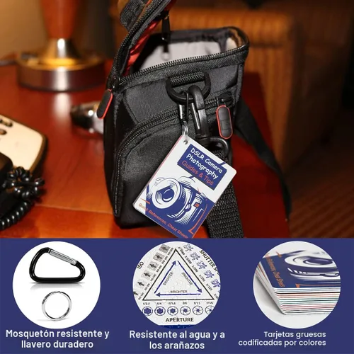 Miniatura 3 de Tarjetas de trucos para DSLR Accesorios de fotografía Tarjetas de guías y consejos para cámaras Canon Nikon Sony Regalos de fotografía para Tarjetas