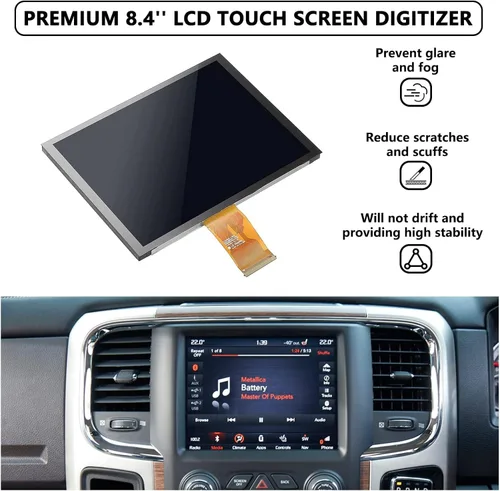 Miniatura 4 de 17-22 Reemplazo de 8.4 pulgadas Uconnect 4C UAQ LCD Monitor de navegación de radio con pantalla táctil Nuevo reemplazo OEM apto para Dodge RAM Jeep