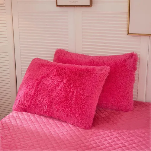 Miniatura 42 de LIFEREVO Paquete de 2 fundas de almohada de piel sintética esponjosa, fundas de almohada cuadradas de 18 x 18 pulgadas, fundas de almohada Blanco