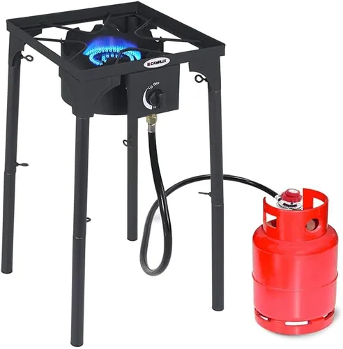 Camplux Quemador de Propano 130,000 BTU, Quemadores de Gas Individuales, Estufa de Exterior para Elaboración de Cerveza Casera, Fritura de Pavo,