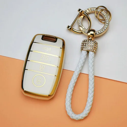 Miniatura 6 de GAGALU 3/4 Botones TPU Shell Fob Holder Llavero para Kia Rio Rio5 Sportage R K3 KX3 K4 K5 para Ceed Sorento Cerato Optima Car Key Cover Case