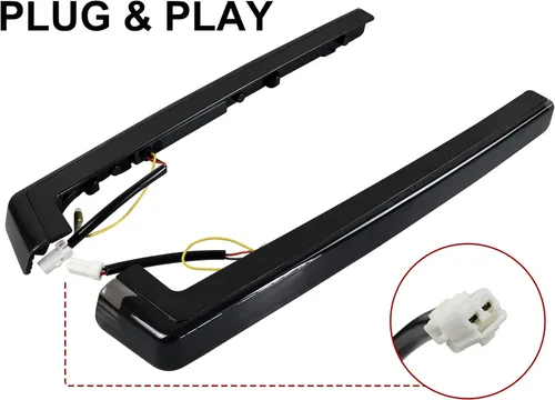 Miniatura 5 de Kit de Luces LED de Marcador Lateral de Acento con Lente Ahumada para Tour Pack con Luz de Señal de Giro para Harley Davidson Touring Road Glide