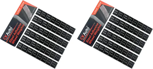 Miniatura 9 de CKAuto 1/4 oz, 0.25 onzas, negro, adhesivo adhesivo en pesos de rueda, tipo EasyPeel. Coches, camiones, SUV, motocicletas, autos RC. Perfil bajo, 12