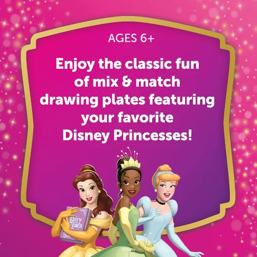 Miniatura 6 de Fashion Plates Disney Princess - Kit de dibujo para mezclar y combinar, artes y manualidades, colorear, suministros de arte, suministros
