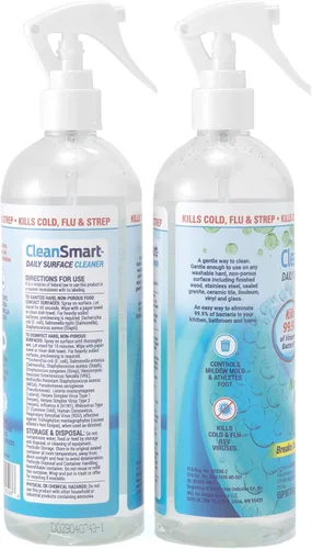 Miniatura 9 de CleanSmart Desinfectante en aerosol diario para superficies, mata el 99.9% de virus, bacterias, moho y hongos, botella de 16 onzas (paquete de 3)