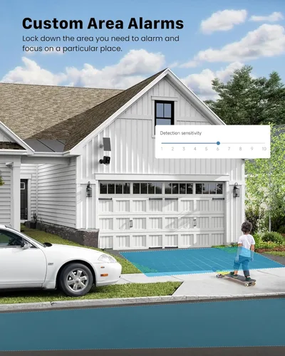 Miniatura 7 de Cámaras de seguridad PEEIPM inalámbricas para exteriores: cámaras con energía solar para sistema de seguridad del hogar WiFi, batería, kit de 2-negro