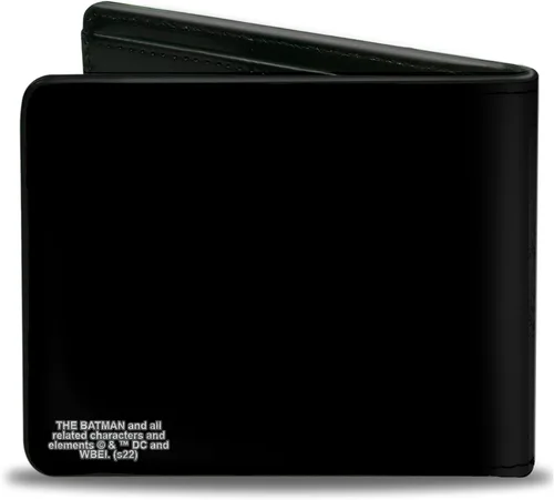 Miniatura 2 de DC Comics Billetera, Bifold, The Batman y Batcycle Pose Black White Cuero Vegano, Batman, Compacto