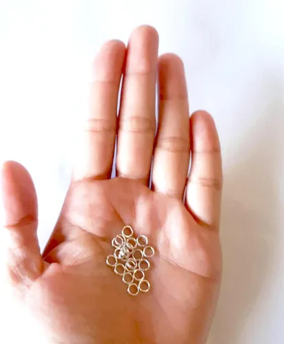 Miniatura 4 de 20 piezas de anillo redondo dividido de plata de ley de 0.138 in para abalorios y búsqueda de joyas por CRAFT WIRE