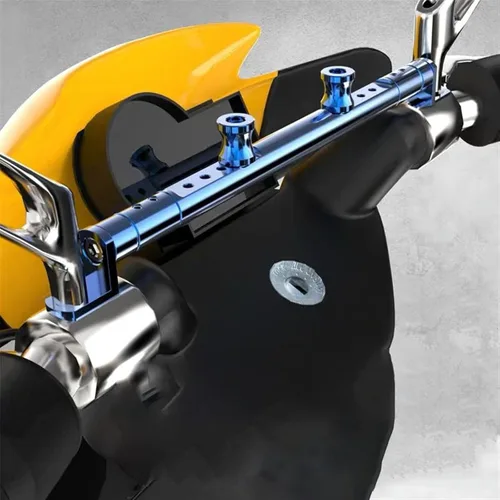 Miniatura 2 de Manillar de motocicleta Palanca de equilibrio Barra transversal GPS Soporte de teléfono para Yamaha MT03 MT-03 (color negro, tamaño: 1)