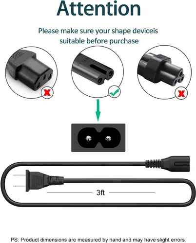 Miniatura 4 de Cable de alimentación de CA compatible con JBL PartyBox 320 310 110 120 100 200 300 710 1000 altavoz portátil ONN de repuesto para altavoz de fiesta