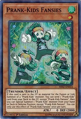 Yu-Gi-Oh! - Prank-Kids Fansies - HISU-EN014 - Invocadores Ocultos - 1ª Edición - Super Rare