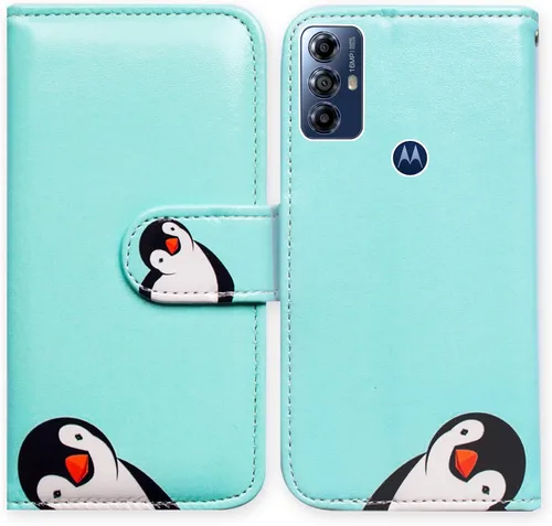 Miniatura 25 de Bcov Funda para Moto G Play 2023, diseño de pájaro negro y verde con tapa para teléfono con ranura para tarjetas, soporte para Motorola Moto G Play