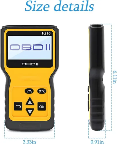 Miniatura 2 de AUCELI Escáner OBD2 Lector de Códigos para Check Engine del Automóvil, Herramienta de Diagnóstico CAN, Lee y Borra Códigos de Falla, Sonda