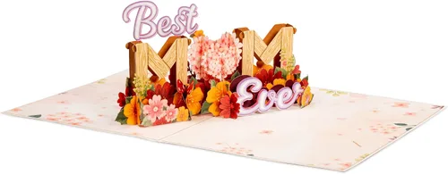 Miniatura 6 de Paper Love Frndly - Tarjeta desplegable 3D para el día de la madre, la mejor mamá del mundo, para madre, esposa, cualquier persona, 100% reciclada