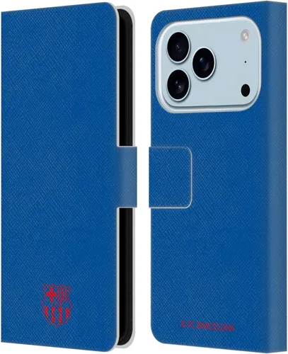 Miniatura 50 de Head Case Designs Funda de piel con licencia oficial del FC Barcelona Barca Crest Patterns, tipo cartera, compatible con Apple iPhone 11