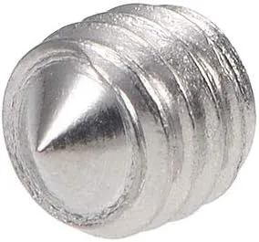 Miniatura 3 de uxcell 50pcs M3x3mm interno Hex Socket Set Tornillos Grub Punto cono 304 Tornillo de acero inoxidable