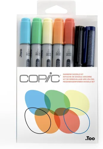 Copic Marker Doodle - Paquete de marcadores, Arcoiris (Rainbow)