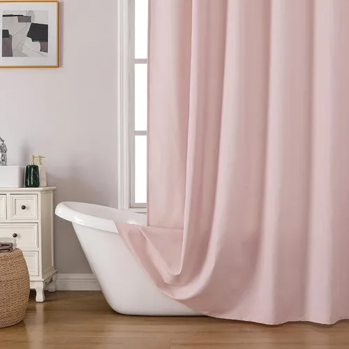 Miniatura 32 de OVZME Zora Cortina de Ducha de Tela para Cabina de 36 x 72 Pulgadas - Cortina de Ducha Pequeña Suave Negra para Baño para Tamaño de Cabina Estrecha