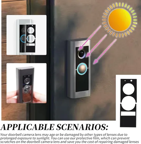 Miniatura 5 de Protector de pantalla de repuesto compatible con Ring Doorbell Pro versión anterior (1 unidad)