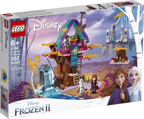 Miniatura 4 de LEGO Disney Frozen II Enchanted Treehouse 41164 Kit de construcción de casa del árbol de juguete con muñeca Anna y figura de conejo para juego