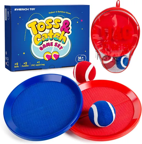 Miniatura 16 de Juego de pelota para lanzar y atrapar, juego de bolas adhesivas mejoradas para niños y niños pequeños, resistente y resistente al agua, juguete