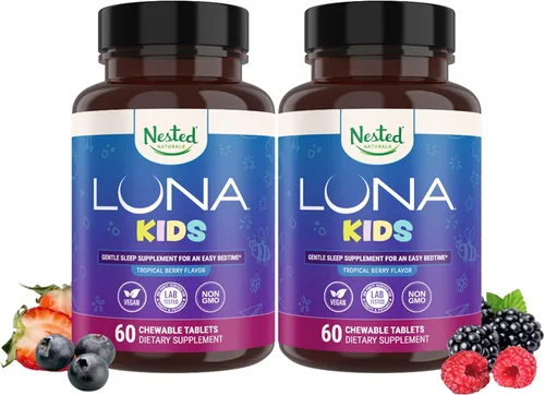 Miniatura 11 de Suplemento de ayuda natural para dormir Luna Kids (60 tabletas), N.° 2, para niños mayores de 4 años y adultos delicados, píldoras para dormir
