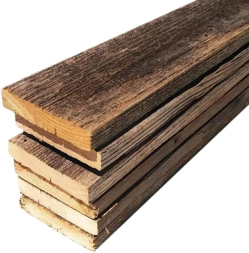 Miniatura 6 de Tablones de madera reciclada rústica desgastada para manualidades, proyectos y decoración (6 tablones de 36 pulgadas de largo)