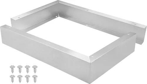 Miniatura 9 de Kit Universal de Molduras para Microondas - Kit de Relleno de Microondas de Metal Negro que se Adapta a la Mayoría de Microondas Empotrados - Llena