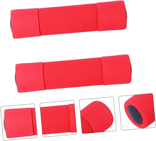 Miniatura 4 de 2 mancuernas ergonómicas de espuma para mujeres, cada barra ligera para entrenamiento de gimnasio en casa, tonificación de brazos y entrenamiento