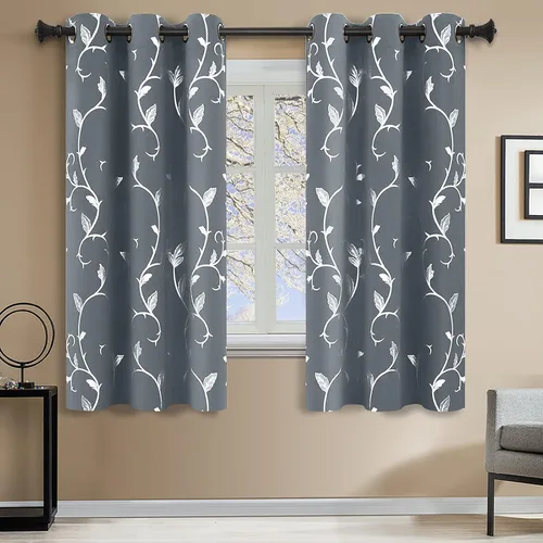 Miniatura 106 de BUHUA Cortinas Opacas de 63 Pulgadas de Largo, 2 Paneles con Aislamiento Térmico, Tratamiento de Ventana para Dormitorio, Cortinas Oscurecedoras