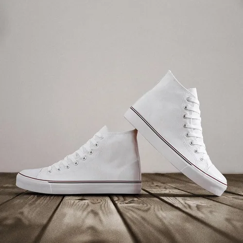 Miniatura 56 de ZGR Tenis de lona para hombre, con cordones, clásicos, casuales, para caminar