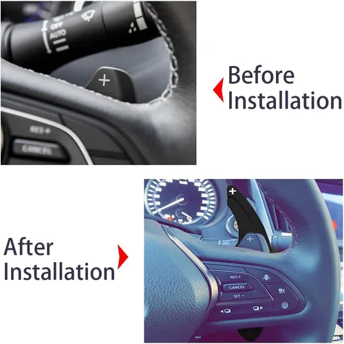 Miniatura 7 de Aleación de aluminio volante volante paleta extendida etiqueta accesorios para Infiniti Para Mitsubishi Outlander Para Nissan barra de extensión