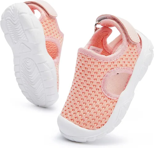 BMCiTYBM Sandalias de verano con punta cerrada para bebé, niño, niña, zapatos ligeros, antideslizantes, para primeros pasos, 6, 9, 12, 18, 24 meses
