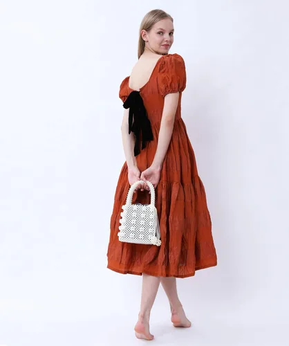Miniatura 5 de Miuco Bolsos de mano con cuentas para mujer hechos a mano con perlas de cristal