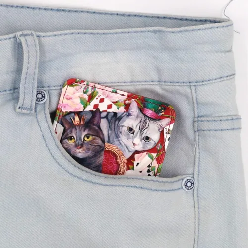 Miniatura 14 de kandouren Billeteras de cuero RFID minimalistas delgadas, billetera con bolsillo frontal, tarjetero para tarjetas de crédito para hombres y mujeres